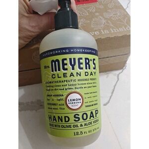 Mrs. Meyers LEMON VERBENA Hand Soap 12.5‎ Fl Oz Per Bottle Lot of 3